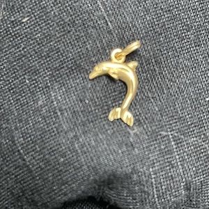 14k dolphin charm